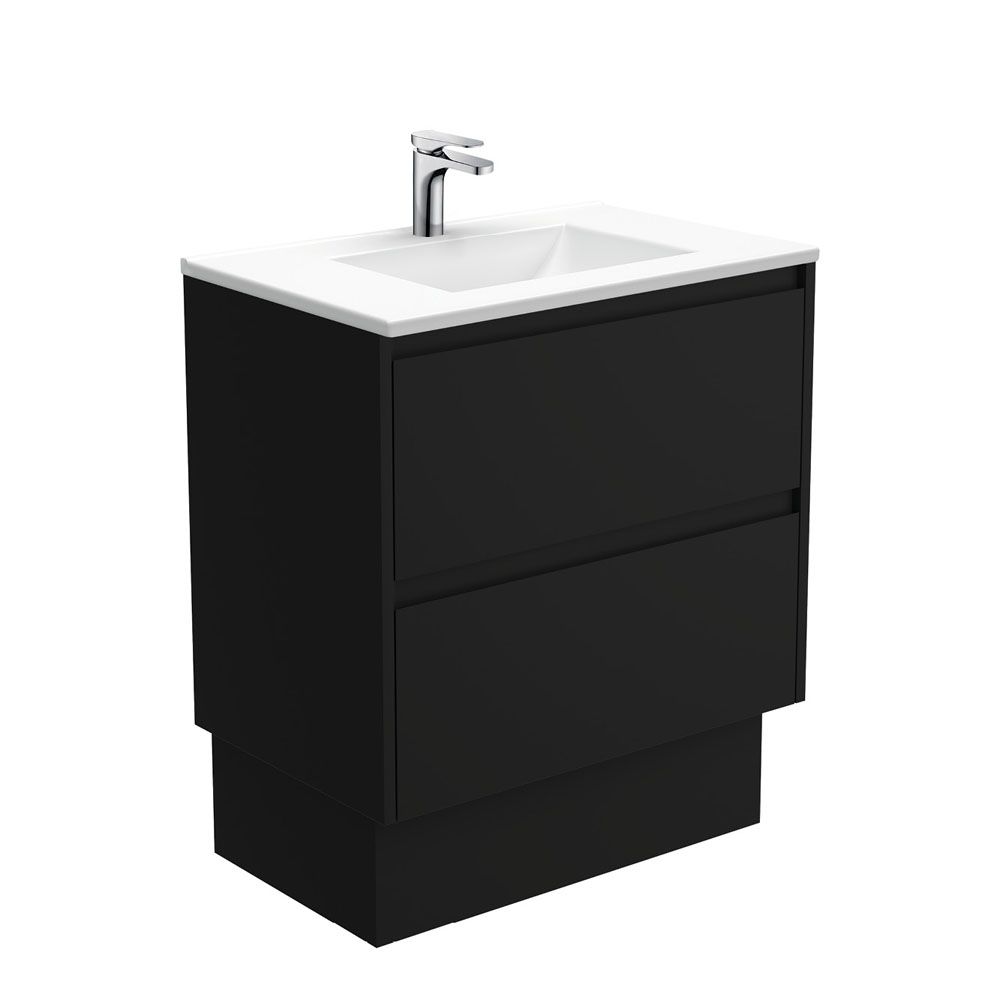 Vanessa Amato 750 Satin Black Vanity On Kick by Fienza