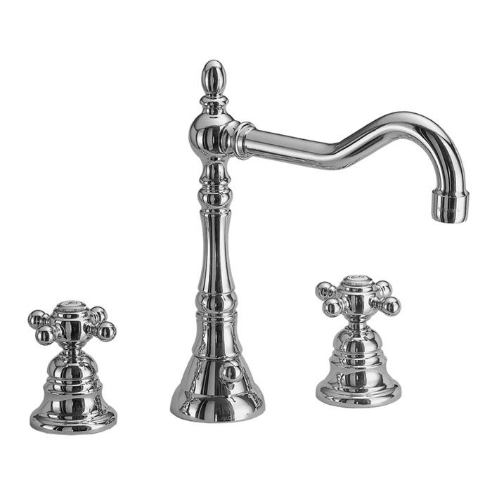 Three-holes basin mixer with swivel spout F5081 by FIMA Carlo Frattini