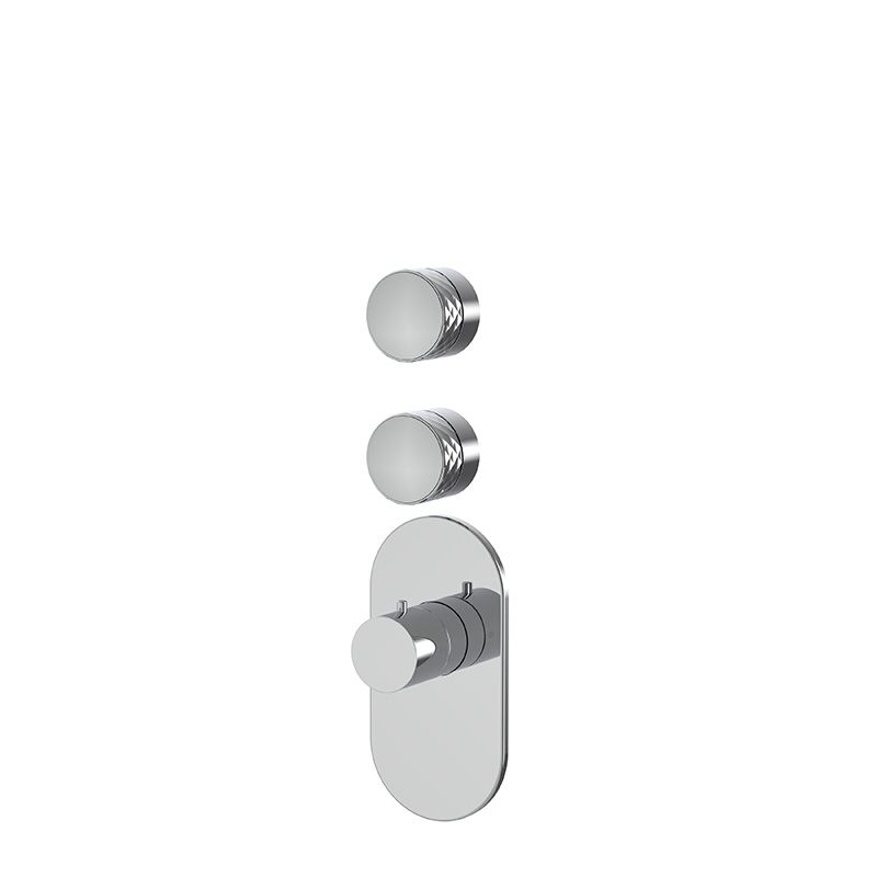 Thermostatic built-in shower mixer Texture Collection – Spillo Tech F5623X2 by FIMA Carlo Frattini