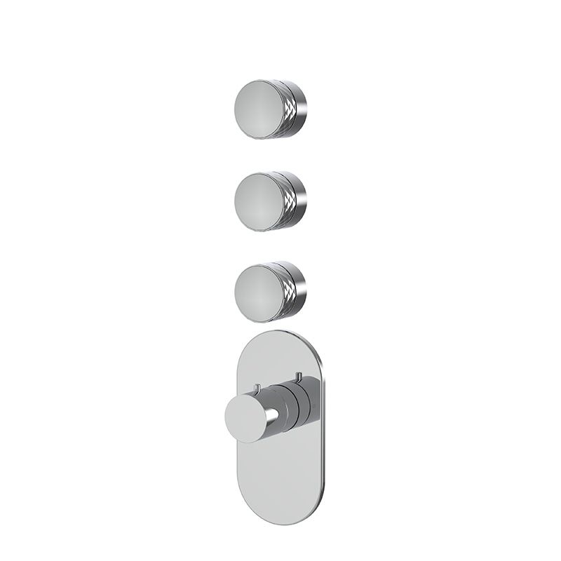 Thermostatic built-in shower mixer Texture Collection – Spillo Tech F5623X3 by FIMA Carlo Frattini