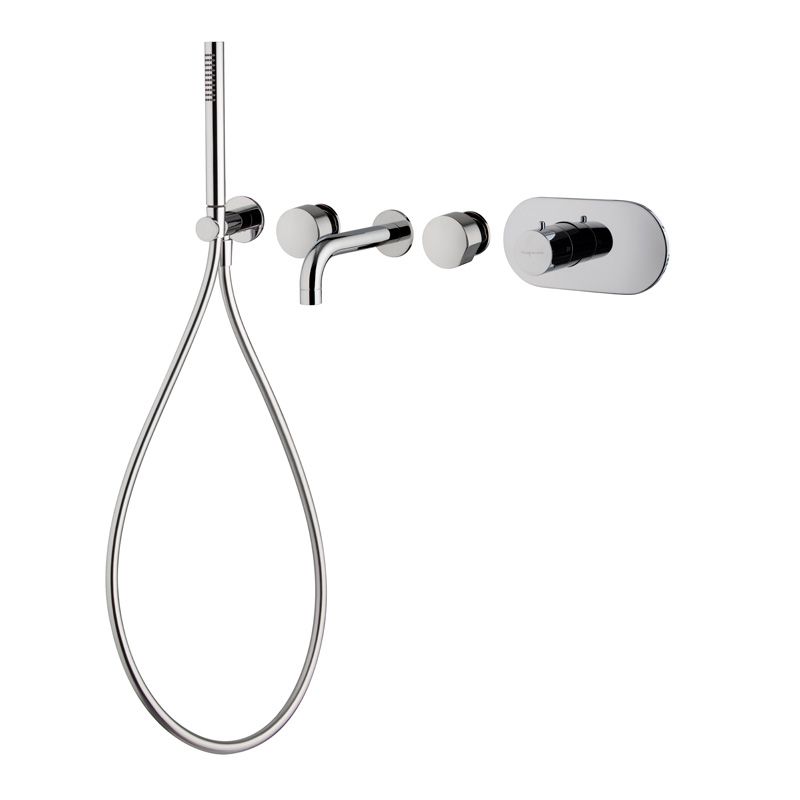 Two outlets thermostatic built in bath mixer F3179X2 by FIMA Carlo Frattini