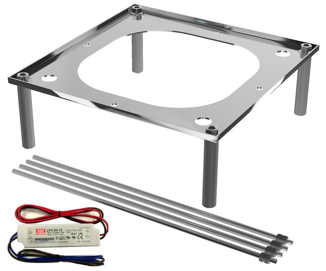Built-in parts Built-in part for ceiling-mounted shower head, including connecting cable and transformer by Fir Italia
