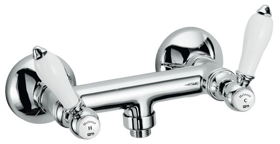 Melrose 21 Wall-mounted shower mixer with flex hose connection by Fir Italia