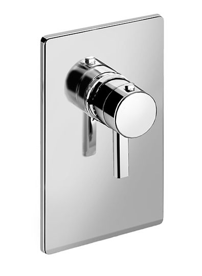 Nohea 77 External part for wall-mounted built-in thermostatic shower mixer with stop valve by Fir Italia