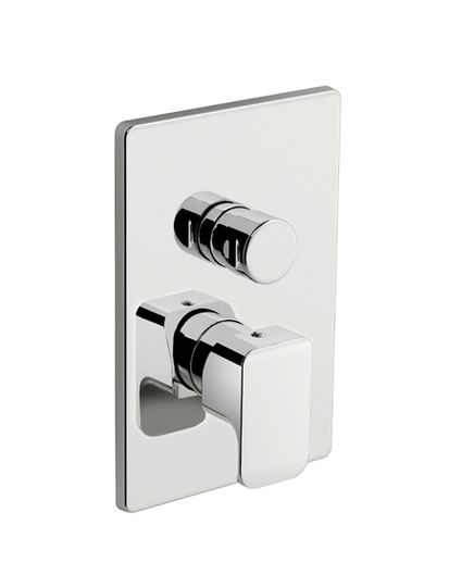 Daily 44 External part for wall-mounted built-in shower mixer with two-way diverter by Fir Italia