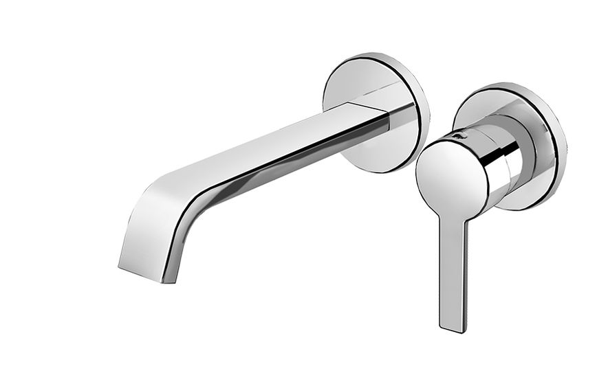 Sweet 46 External part for wall-mounted built-in basin mixer, center distance 185 mm long by Fir Italia