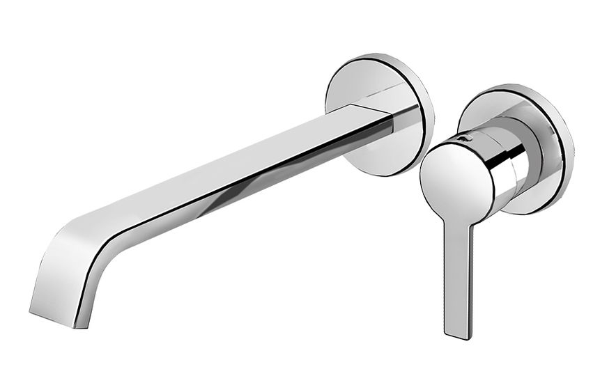 Sweet 46 External part for wall-mounted built-in basin mixer, center distance 245 mm long by Fir Italia