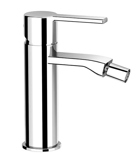 Sweet 46 Bidet mixer, 170 mm high, center distance 115 mm long, with clic/clac pop-up drain by Fir Italia