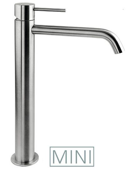 CleoSteel 48 CleoSteel Mini - Wash basin mixer, 183 mm high, center distance 145 mm long, without pop-up drain by Fir Italia