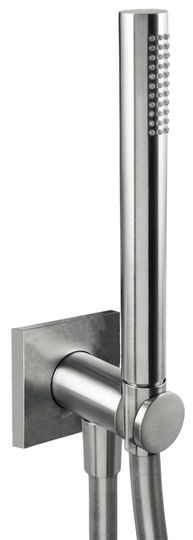 PlaySteel 58 Built-in anti-lime hand shower set with wall water inlet by Fir Italia