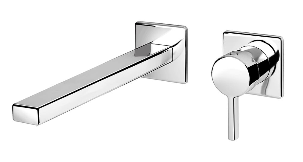 Kley 68 External part for wall-mounted built-in basin mixer, 255 mm long, center distance 237 mm long by Fir Italia