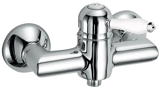 Melrose 71 Wall-mounted shower mixer with flex hose connection by Fir Italia