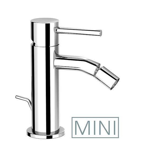 Cleo 84 Cleo Mini - Bidet mixer, 158 mm high, center distance 94 mm long, with pop-up drain and pull-rod by Fir Italia