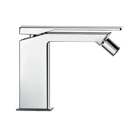 Playone 90 Bidet mixer, 130 mm high, center distance 113 mm long, without pop-up drain by Fir Italia