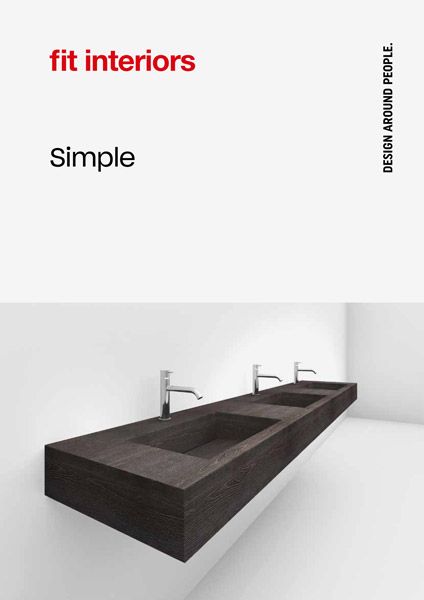 Simple - Minimalist Basin for Locker Rooms by FIT INTERIORS