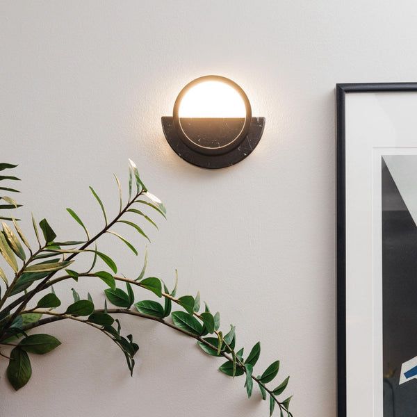 Composition Wall Light - Semi Circle Black by FÓLK Reykjavik
