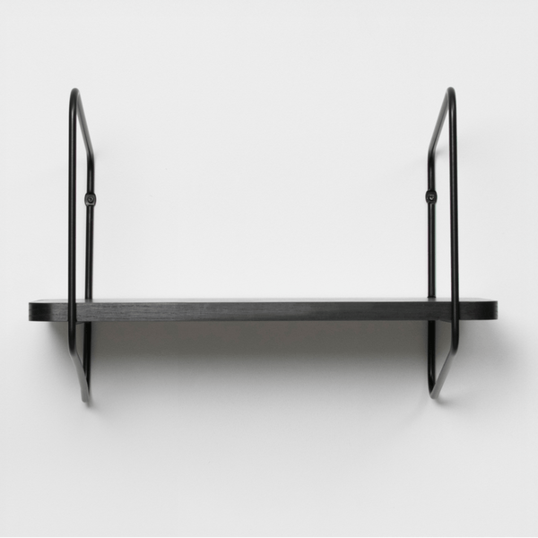 Urban Nomad Wall Shelf / 42x24 cm / Black / Black by FÓLK Reykjavik