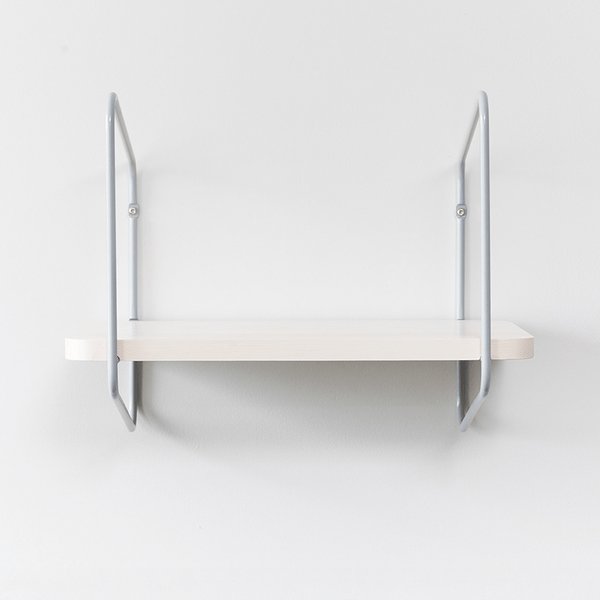 Urban Nomad Wall Shelf / 42x24 cm / Grey / White by FÓLK Reykjavik