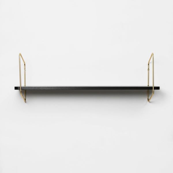 Urban Nomad Wall Shelf / 94x24 cm / Gold / Black by FÓLK Reykjavik