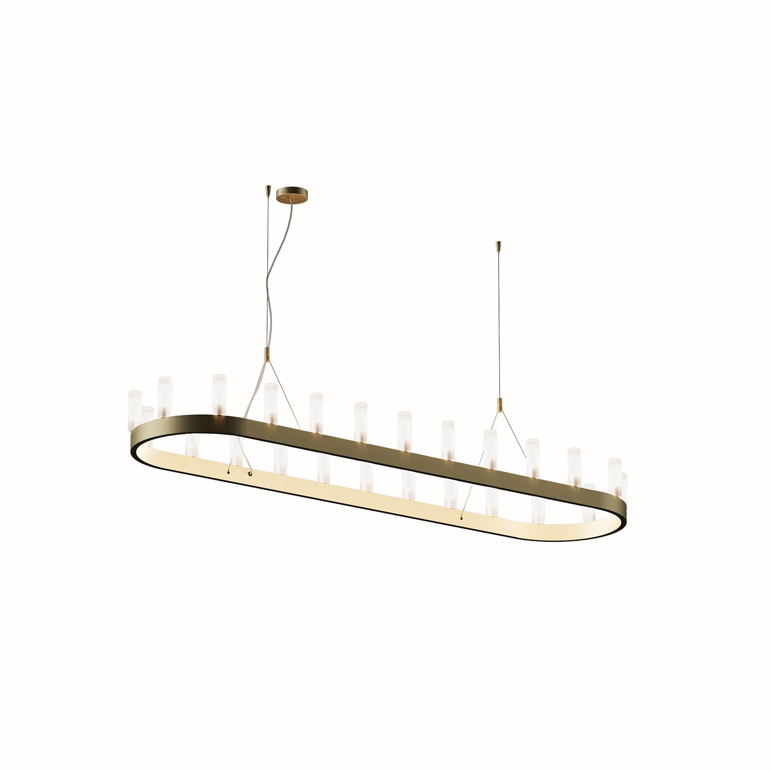 Chandelier – Single oval by Fontana Arte