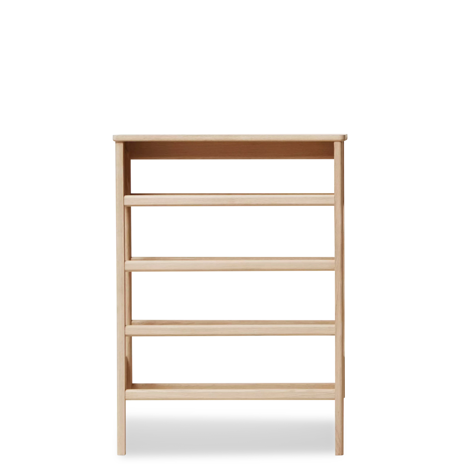 A Line Shoe Rack 72, White Oak by Form & Refine