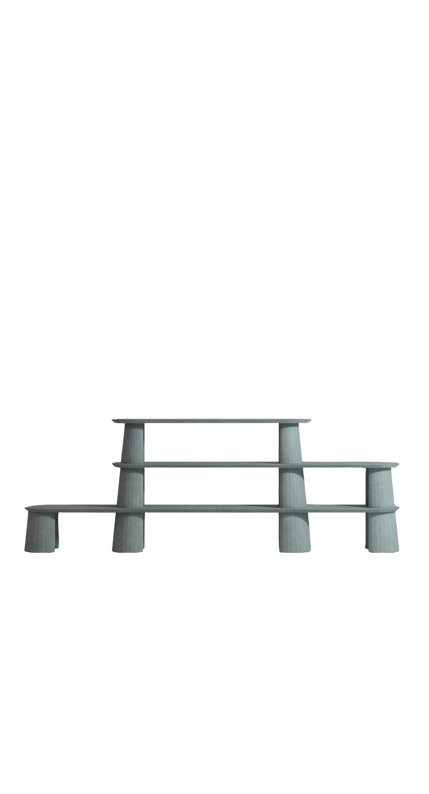 Fusto Bookshelf I by Forma&Cemento