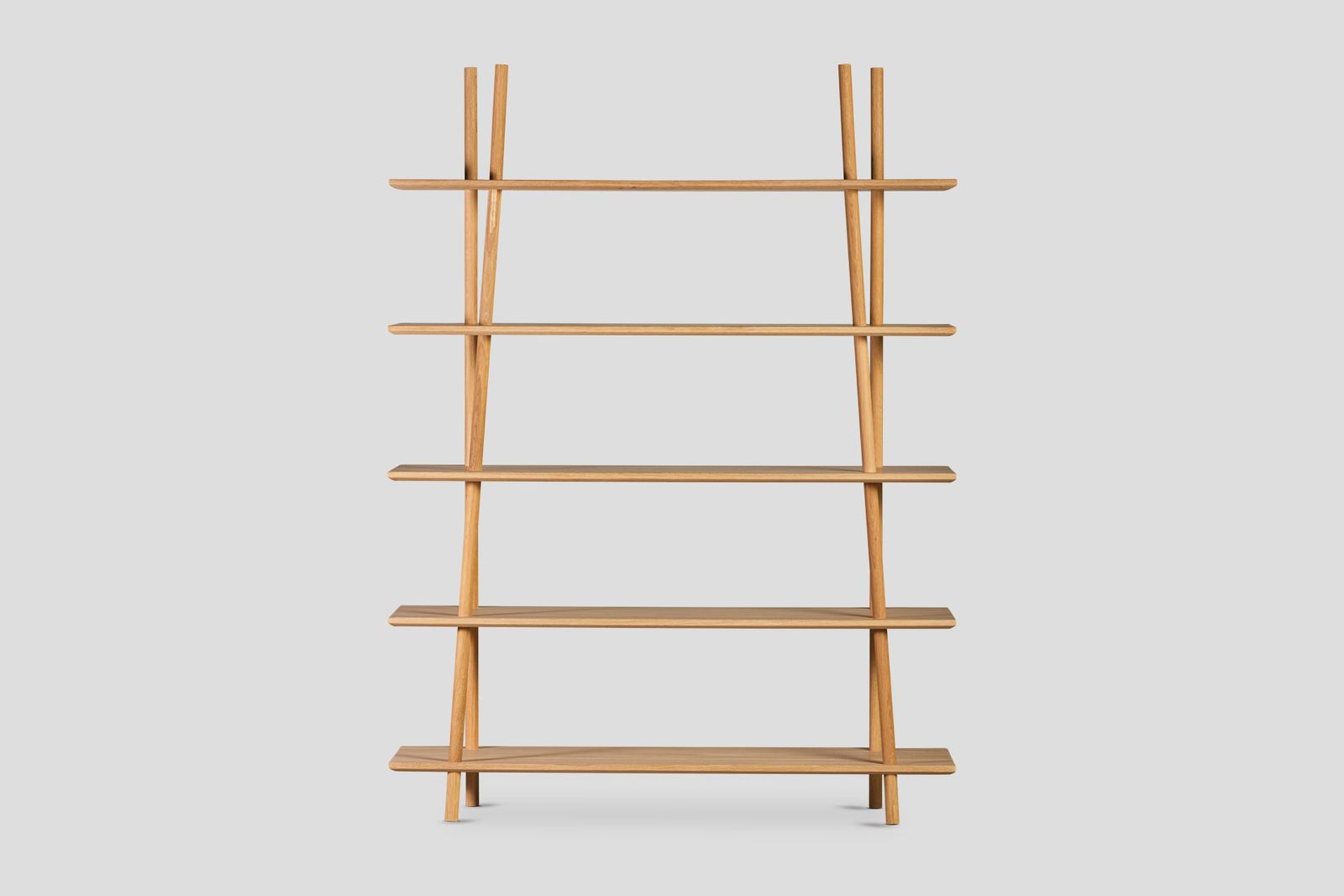 Kavel Kitaplık/Büfe – 150 cm Genişlik, Masif Ahşap Meşe, Naturel by Forni