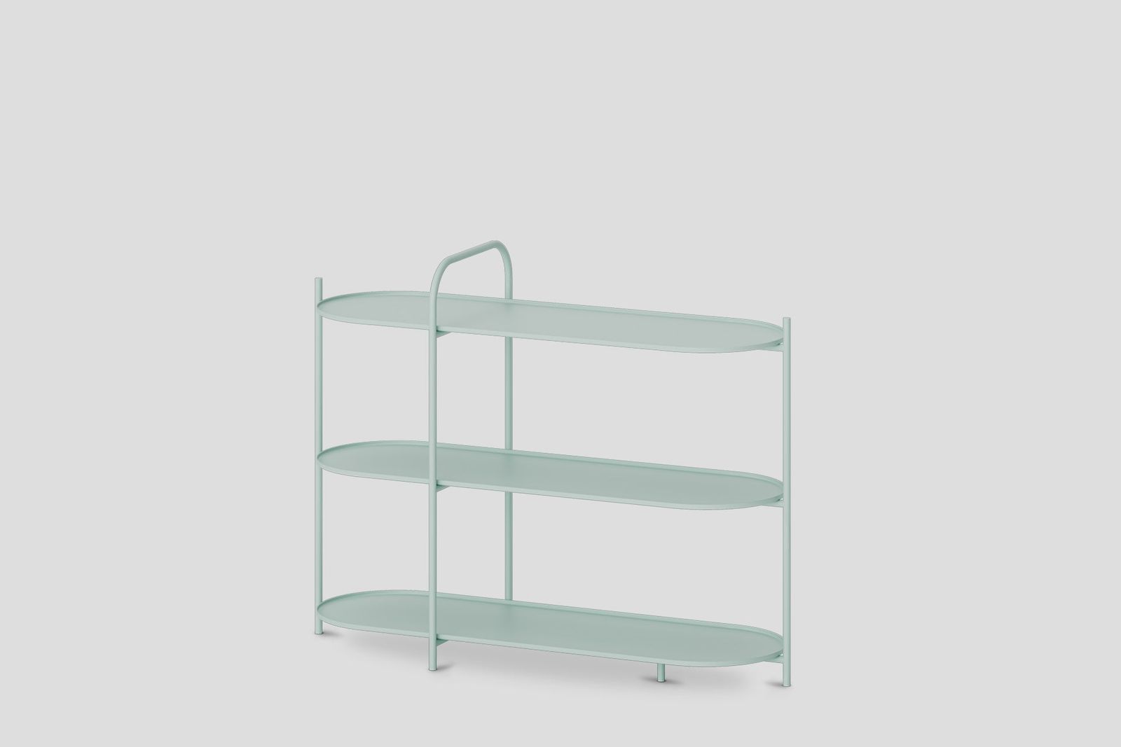 Royere Konsol 3 Katlı Metal Tablalı by Forni