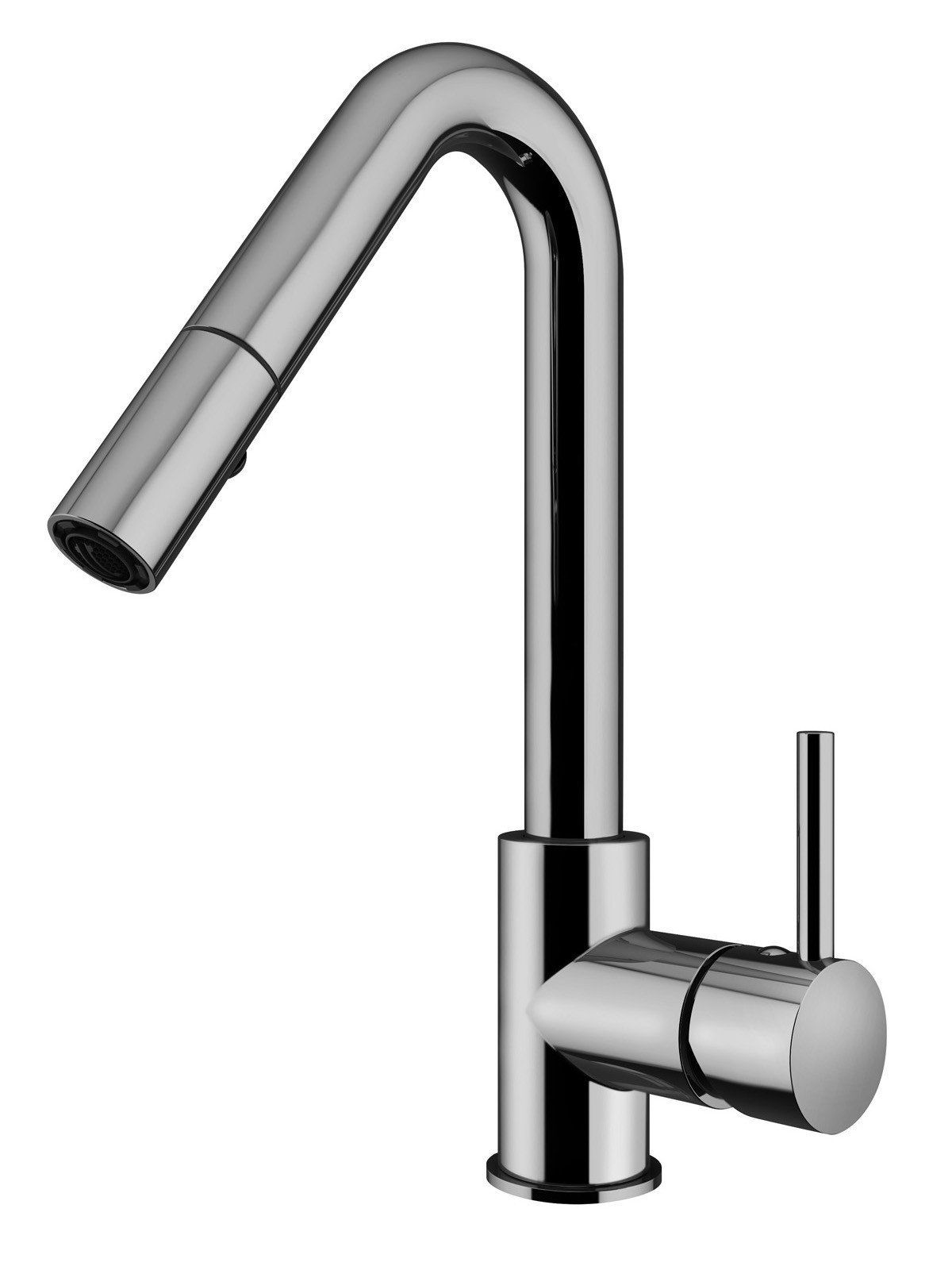 Monocomando bocca girevole con piletta push by Frattini Rubinetti dal 1958