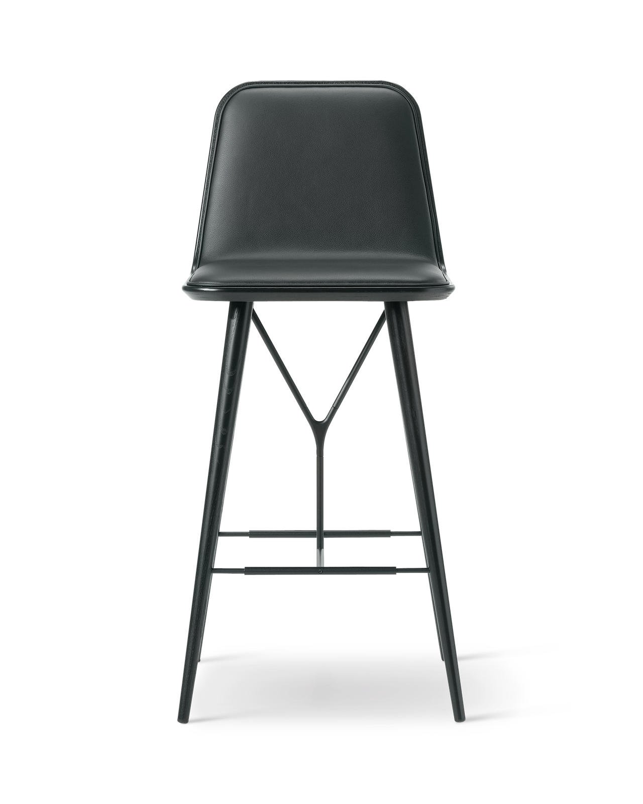 Spine Wood Base Barstool by Fredericia