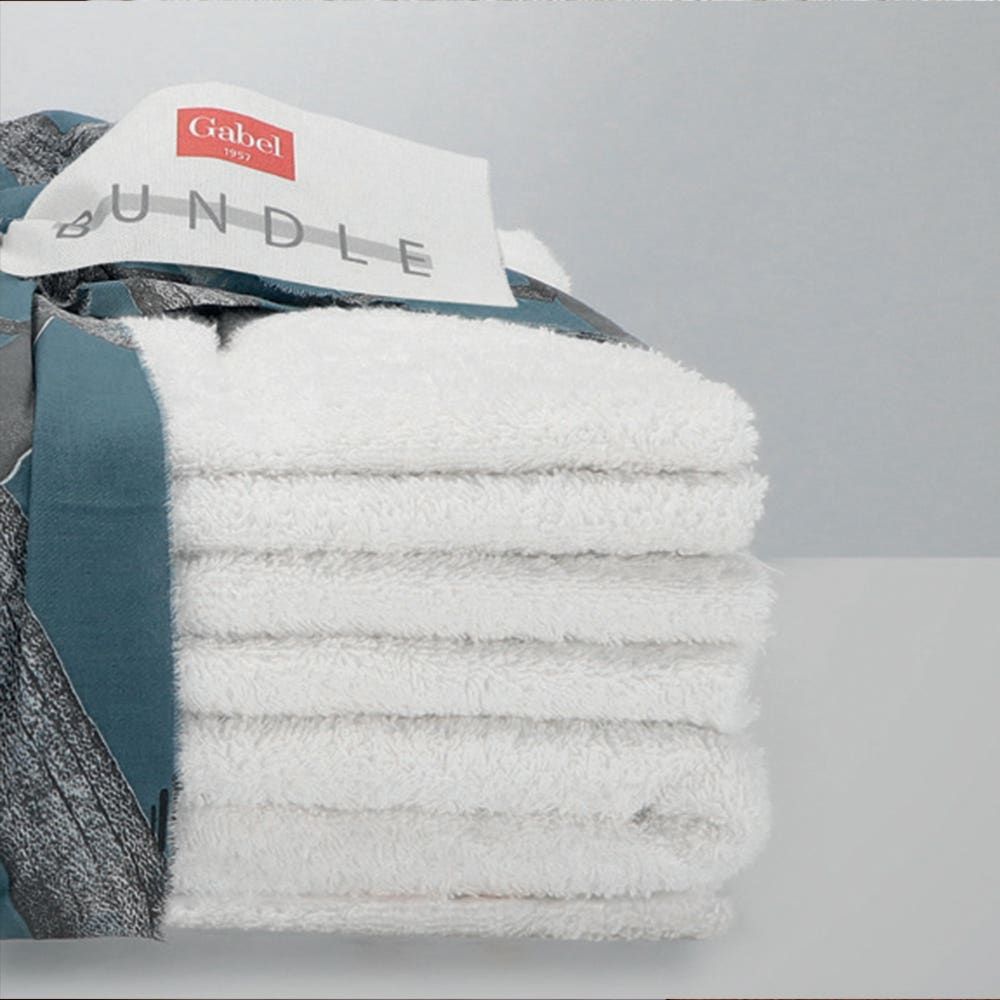 Set Spugna Con Cesello Jacquard - 7 Pezzi Bundle by Gabel
