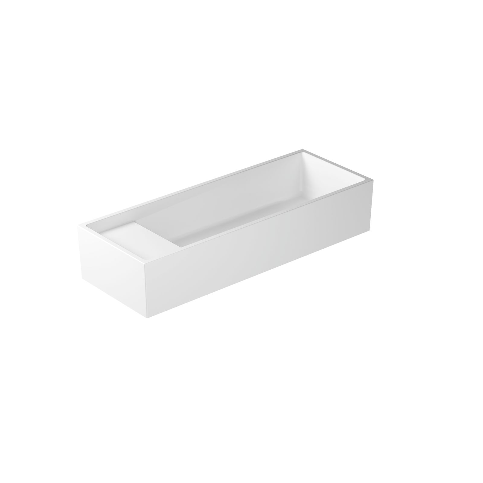 NEXT NARROW - Countertop washbasin 100x37 cm by GALASSIA