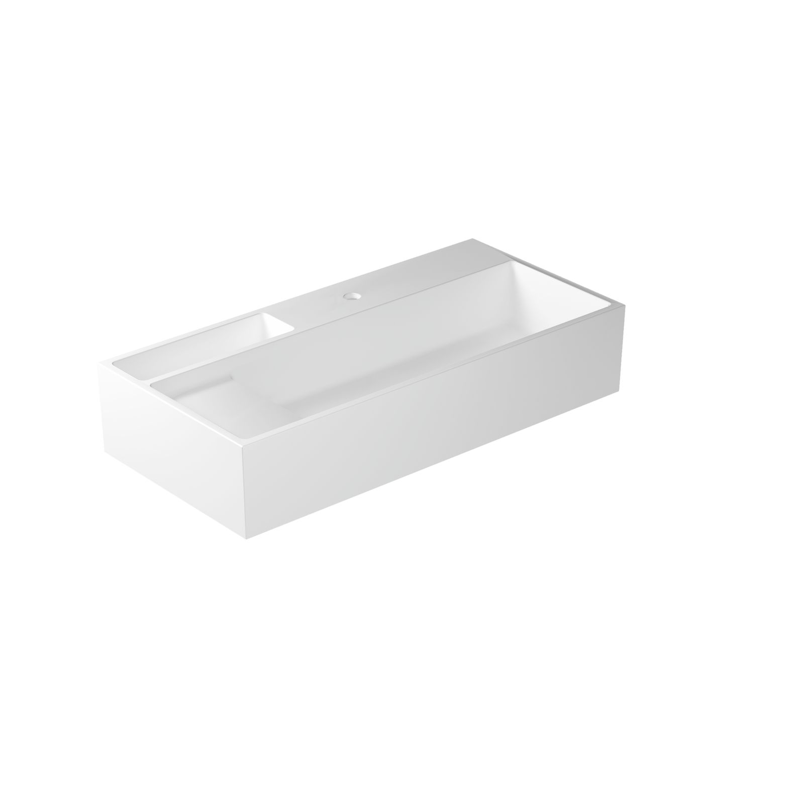 NEXT NARROW - Countertop washbasin 100x48 cm by GALASSIA
