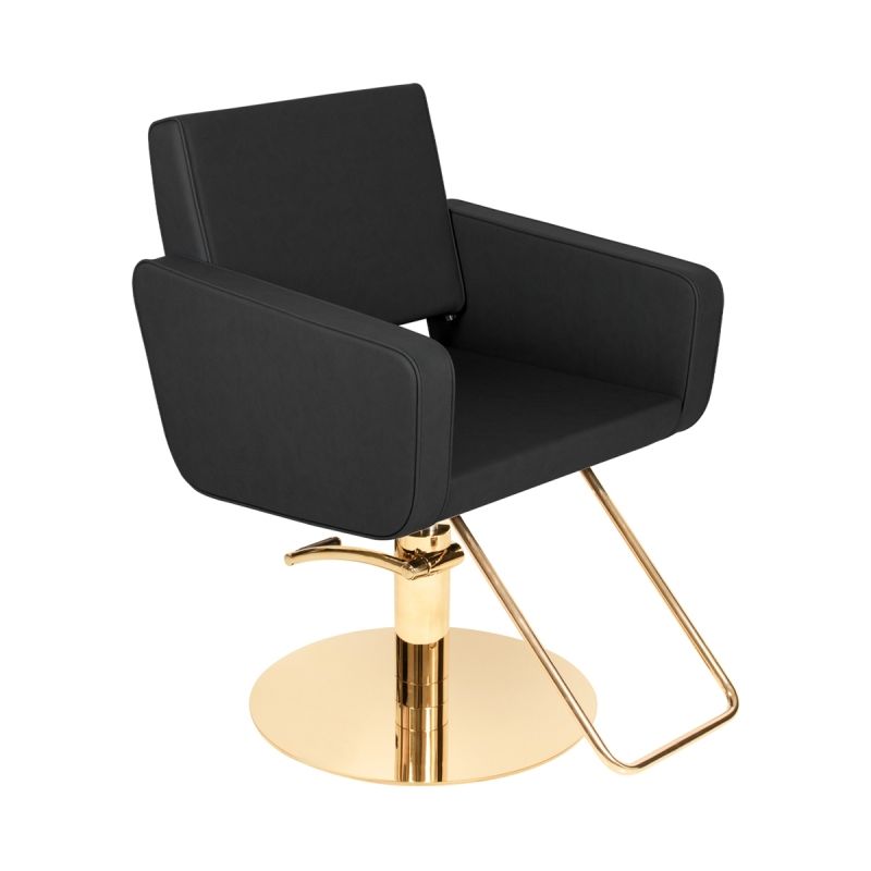 Salon Styling Chair Aeolian Supergold Black by Gamma & Bross