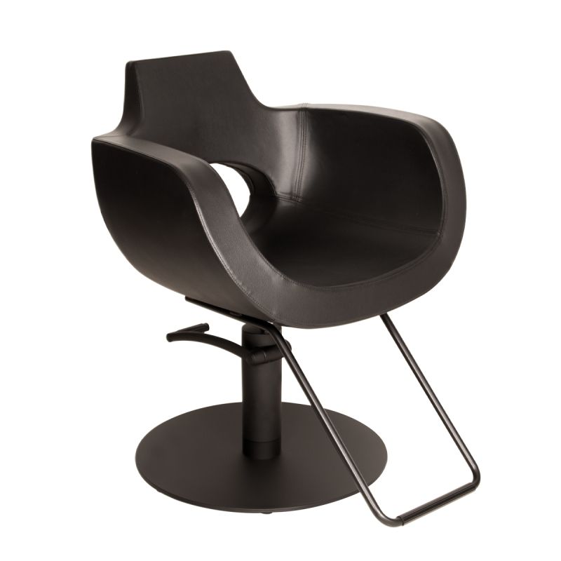 Salon Styling Chair Aureole Superblack Black by Gamma & Bross
