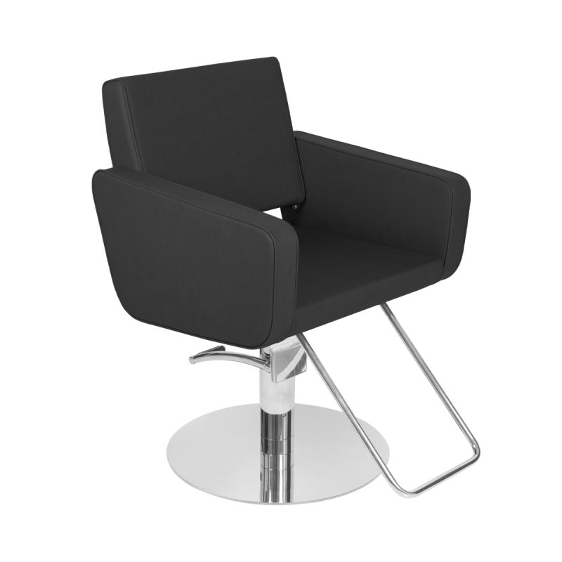 Salon Styling Chair Aeolian Supersilver Black by Gamma & Bross
