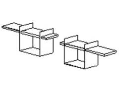 Adulis wall shelf with metal insert by gautierFurniture