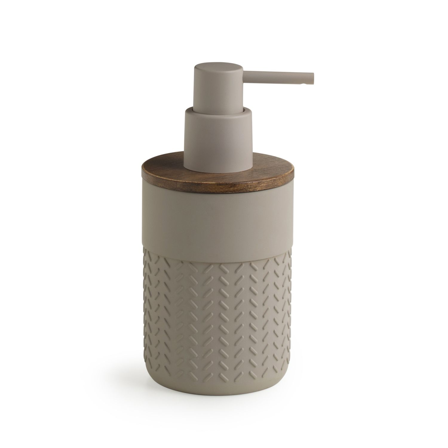 Thea soap dispenser grey/natural dark by GEDY