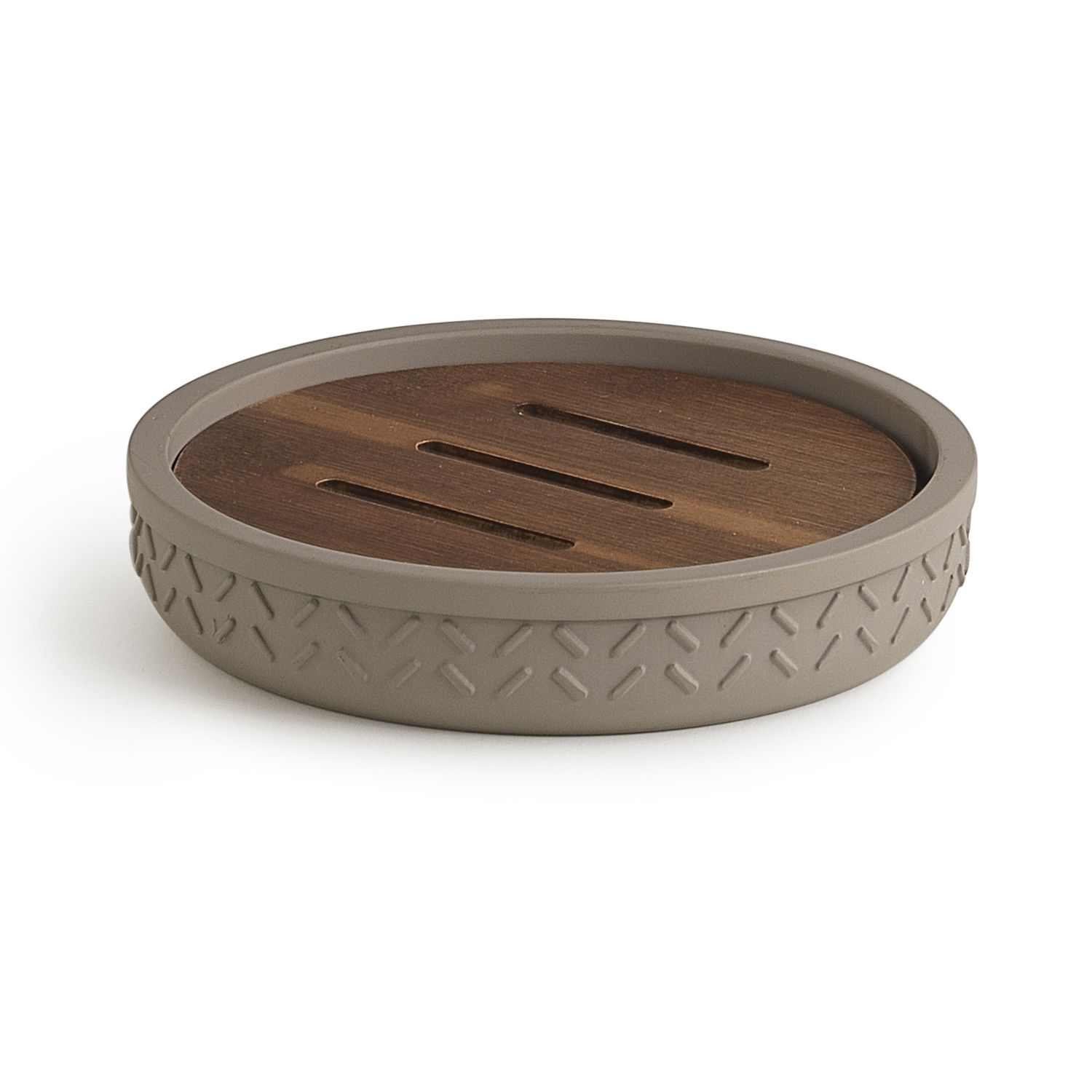 Thea soap holder grey/natural dark by GEDY