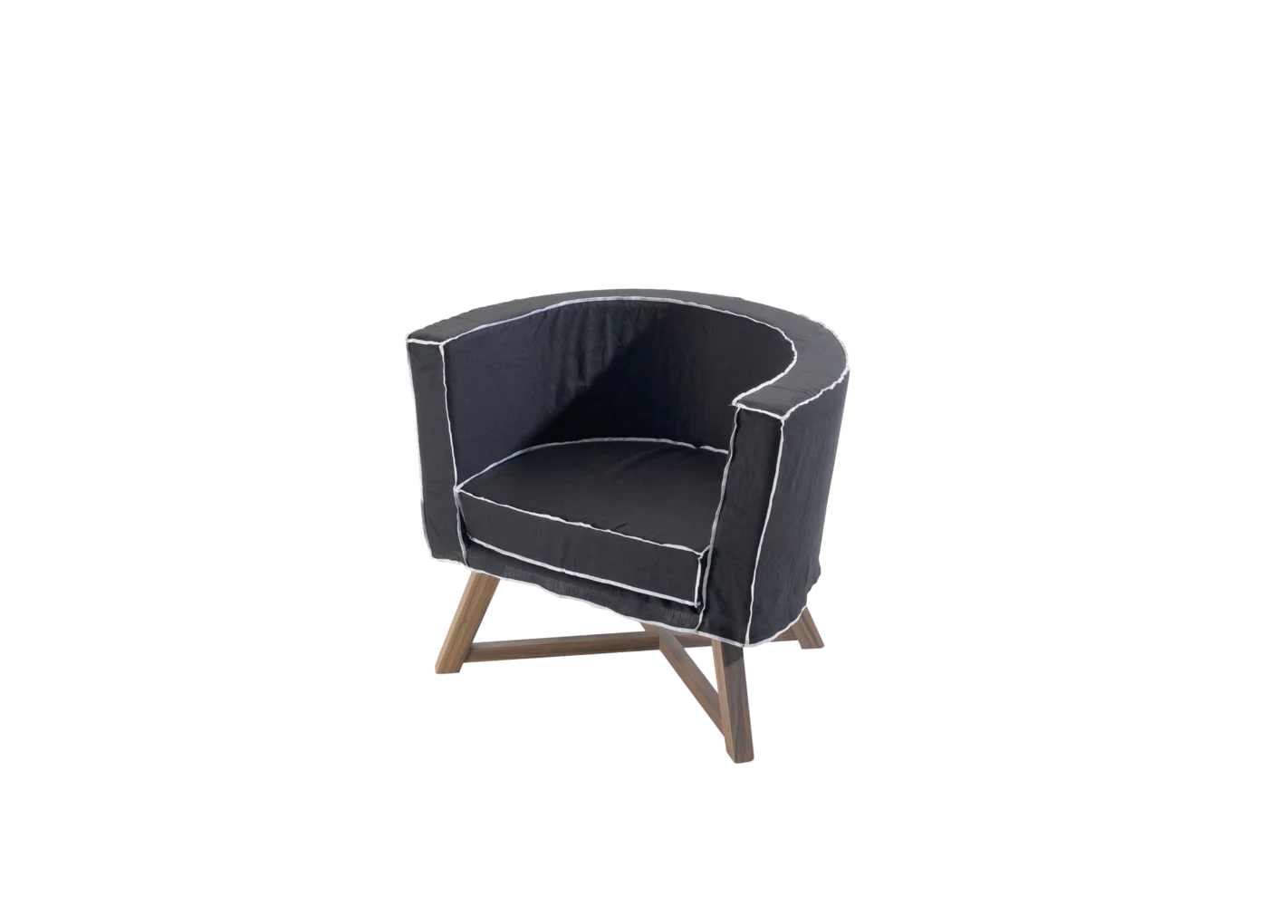 Gray Armchair by Gervasoni