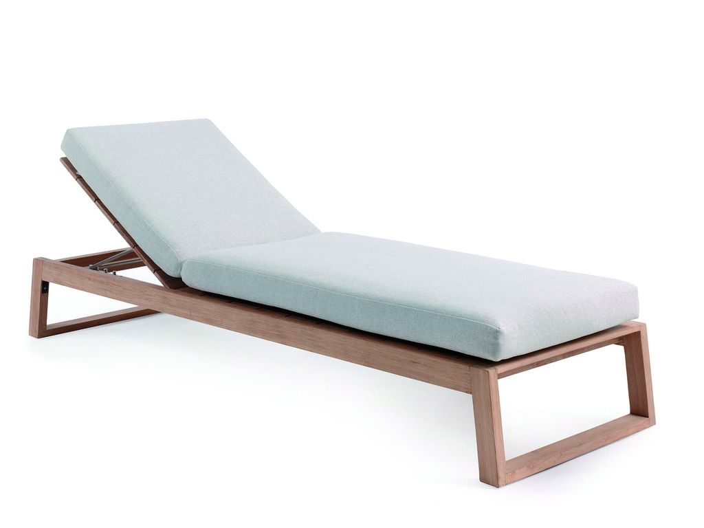 Bali sunlounger teak + cushion by Gescova