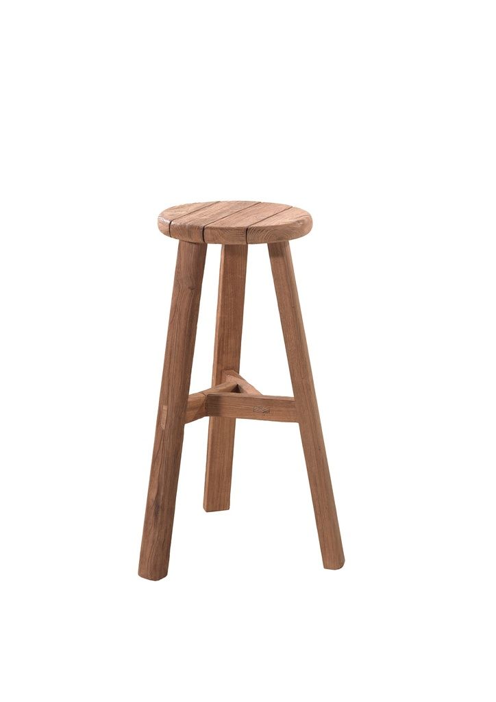 Ribero bar chair recycled teak by Gescova