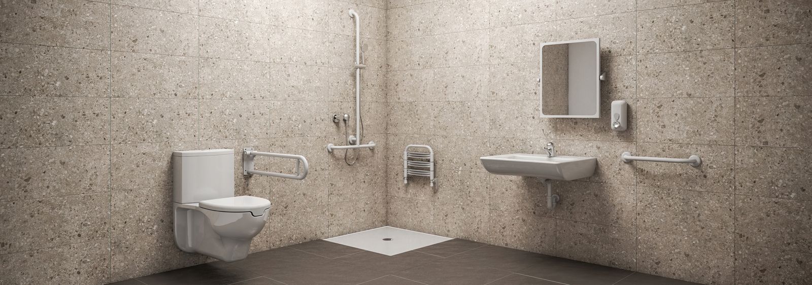 WC serie alto 3° età per bagni disabili e anziani by Goman