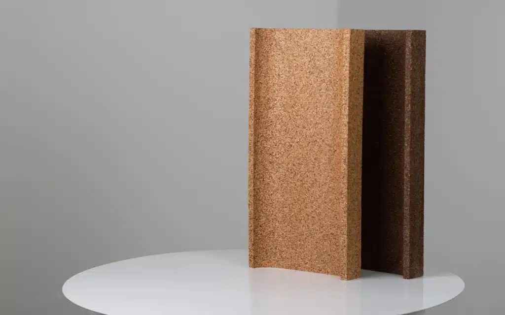 Custom acoustic cork walls — Belgium by GREENMOOD