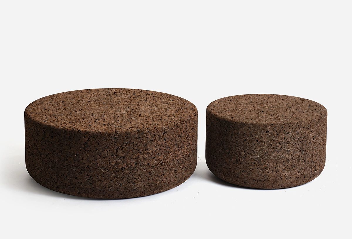 Terra Pouf – Natural Expanded Cork Seating by Greenmood by GREENMOOD