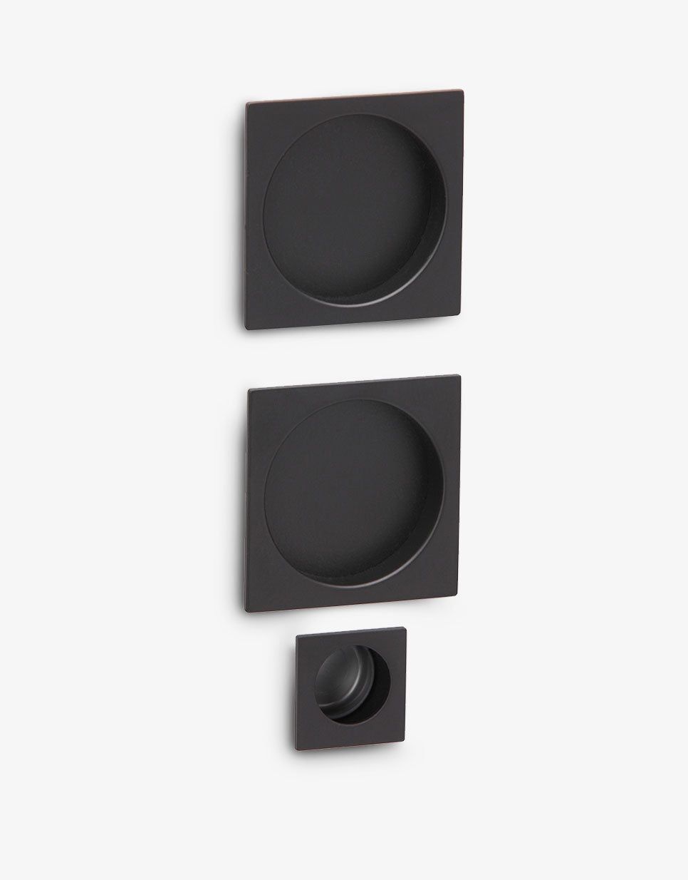 Squared kit without lock for sliding doors by Groel