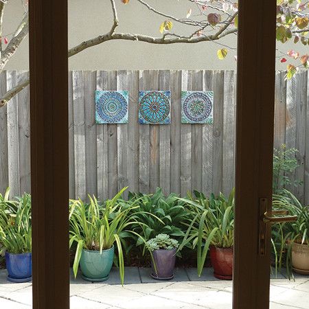 Handmade tiles Outdoor wall art #7 by G Vega