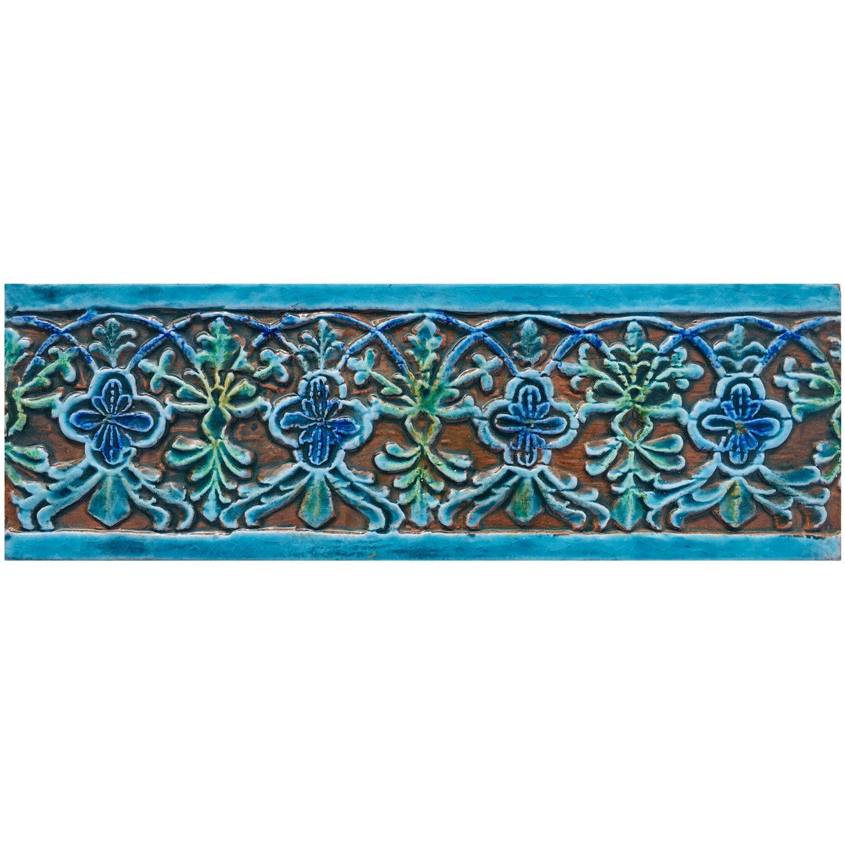 Handmade tile - Mandarin by G Vega