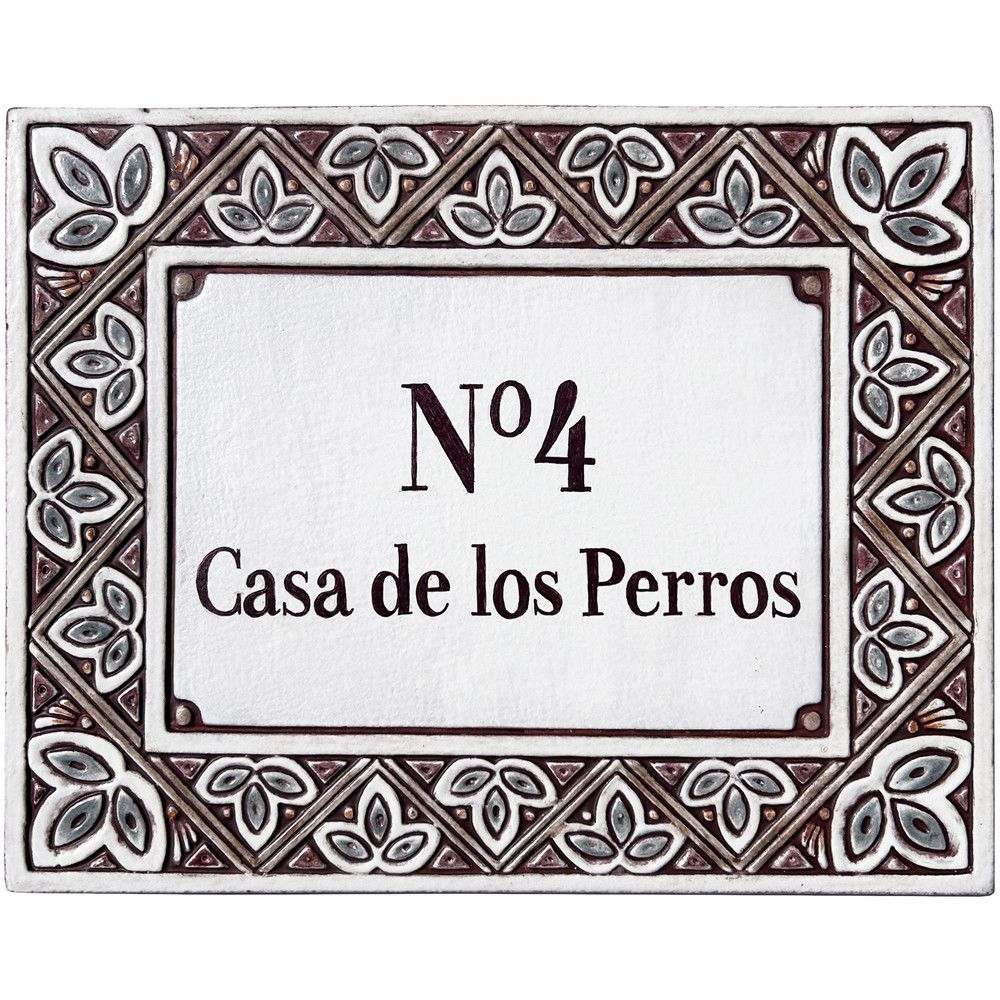 House sign Petals (matt brown) by G Vega