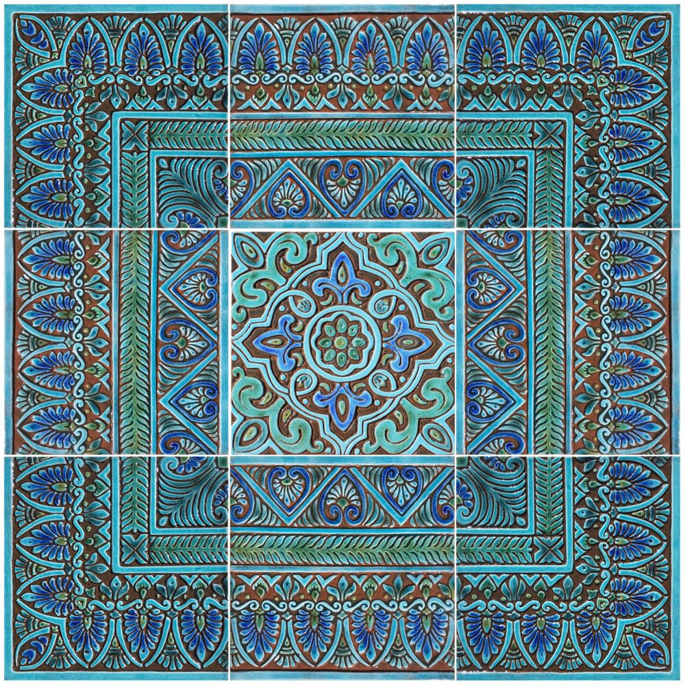 Tapestry #2 Set9 turquoise [91cm/35.8"] by G Vega